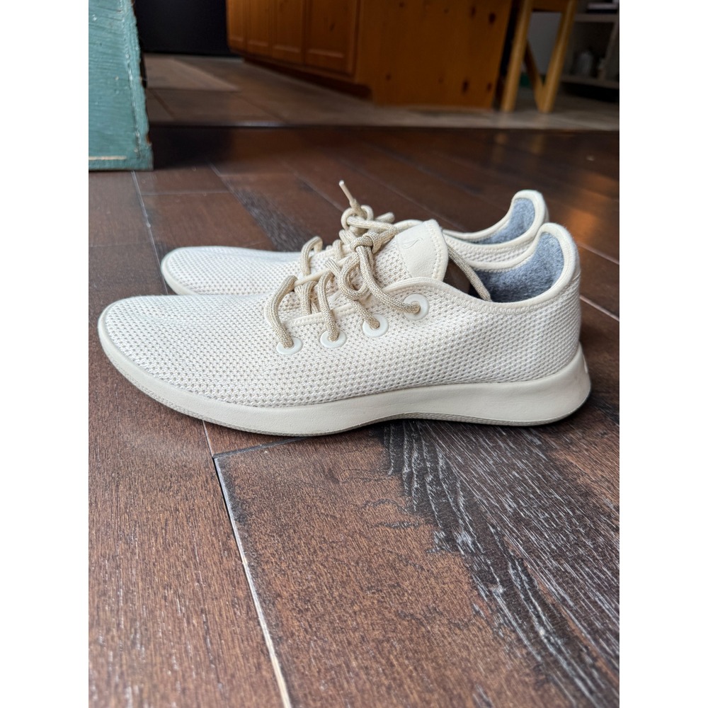 Allbirds Tree Runners Men's Size 12 Cream Sustainable Mesh Sneakers comfort
